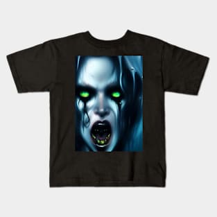 VERY SCARY HALLOWEEN VAMPIRESS Kids T-Shirt